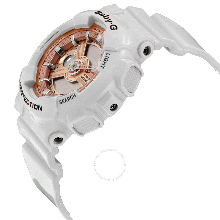 Casio Baby G White Resin Ladies Watch BA110-7A1 - Dawson Watches #2