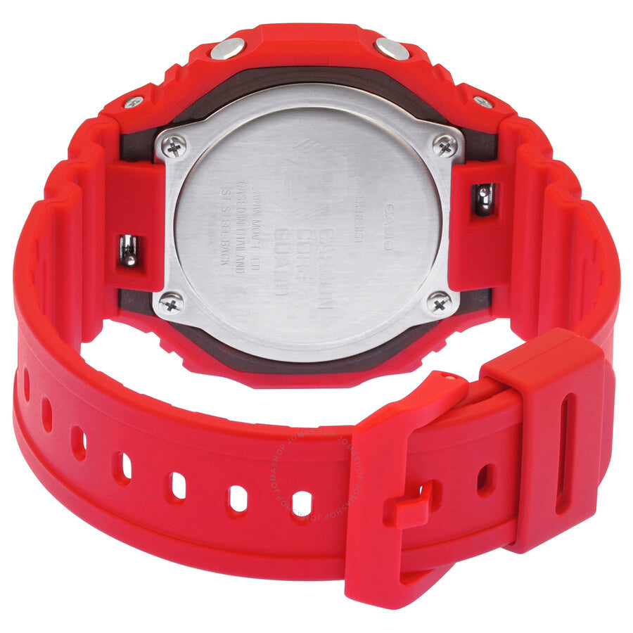 Casio G-Shock Alarm World Time Quartz Analog-Digital Red Dial Men's Watch GA2100-4A - Dawson Watches #3