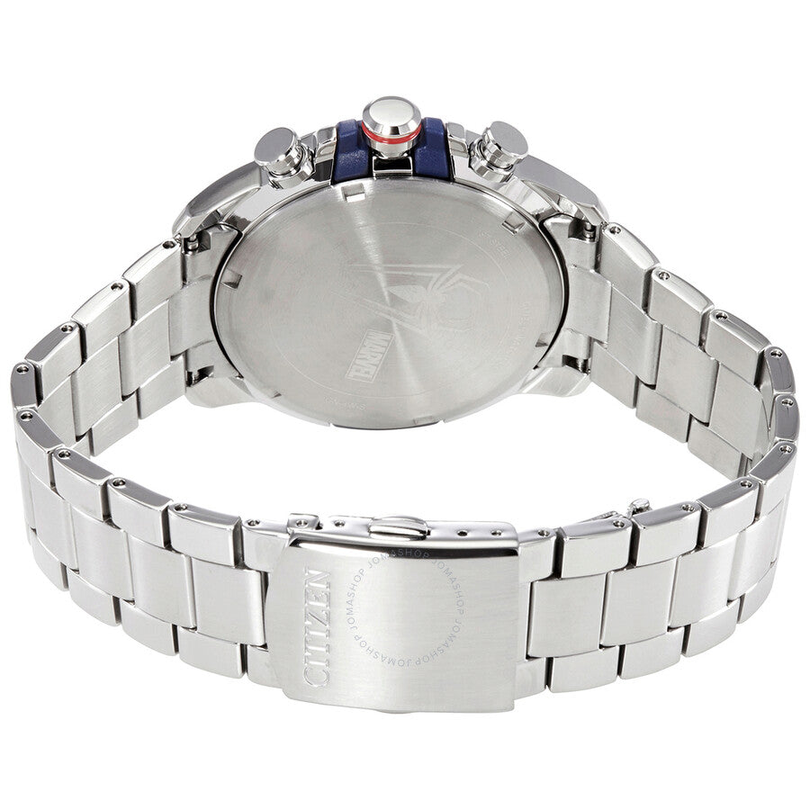 Citizen Marvel Spider-Man Eco-Drive Chronograph Blue Dial Men's Watch CA0429-53W - The Watches Men & Co #3