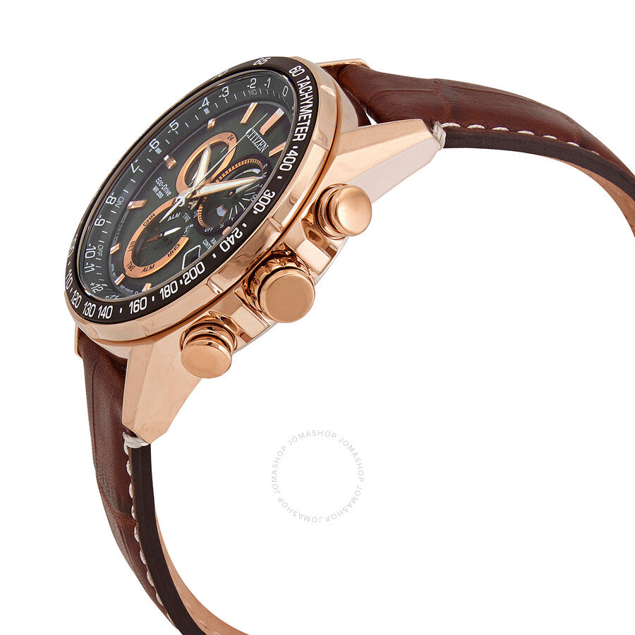 Citizen PCAT World Time Chronograph Green Dial Men's Watch CB5919-00X - The Watches Men & Co #2