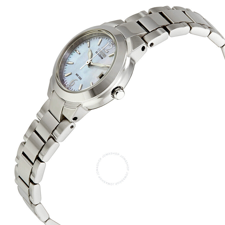 Citizen Silhouette Eco-Drive Mother of Pearl Dial Ladies Watch EW1670-59D - The Watches Men & Co #2