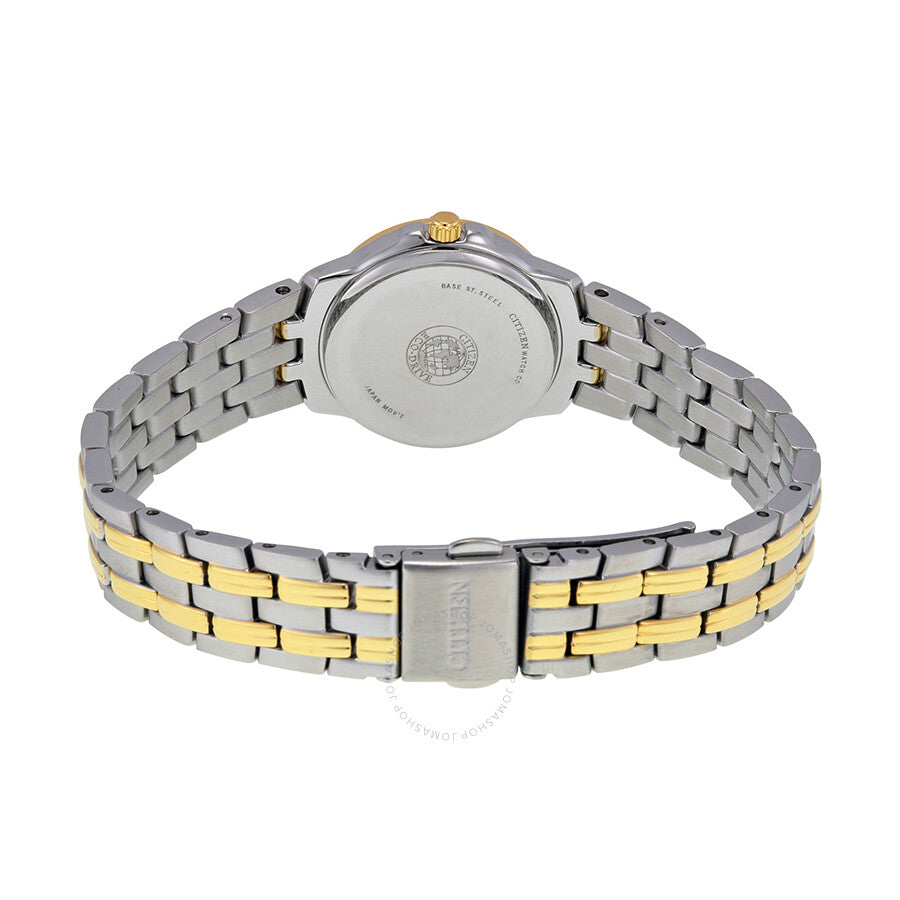 Citizen Silhouette Eco-Drive White Dial Two-tone Ladies Watch EW1544-53A - The Watches Men & Co #3