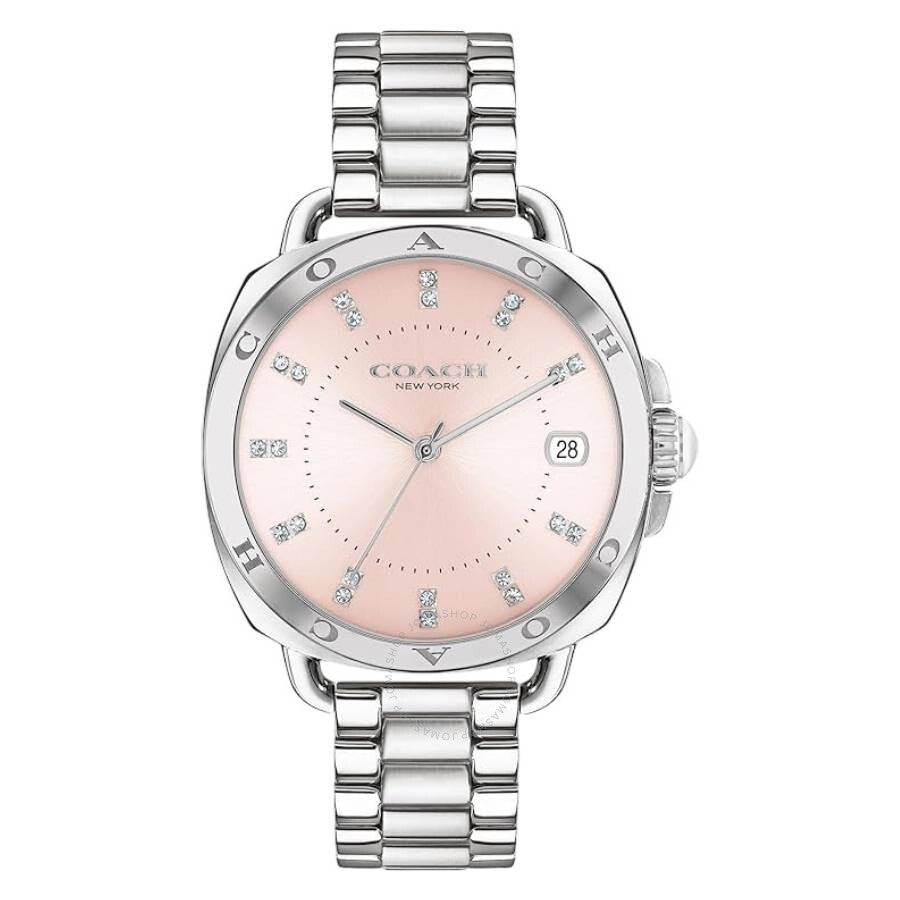 Coach Tatum Quartz Crystal Blush Dial Ladies Watch 14504156 - Dawson Watches