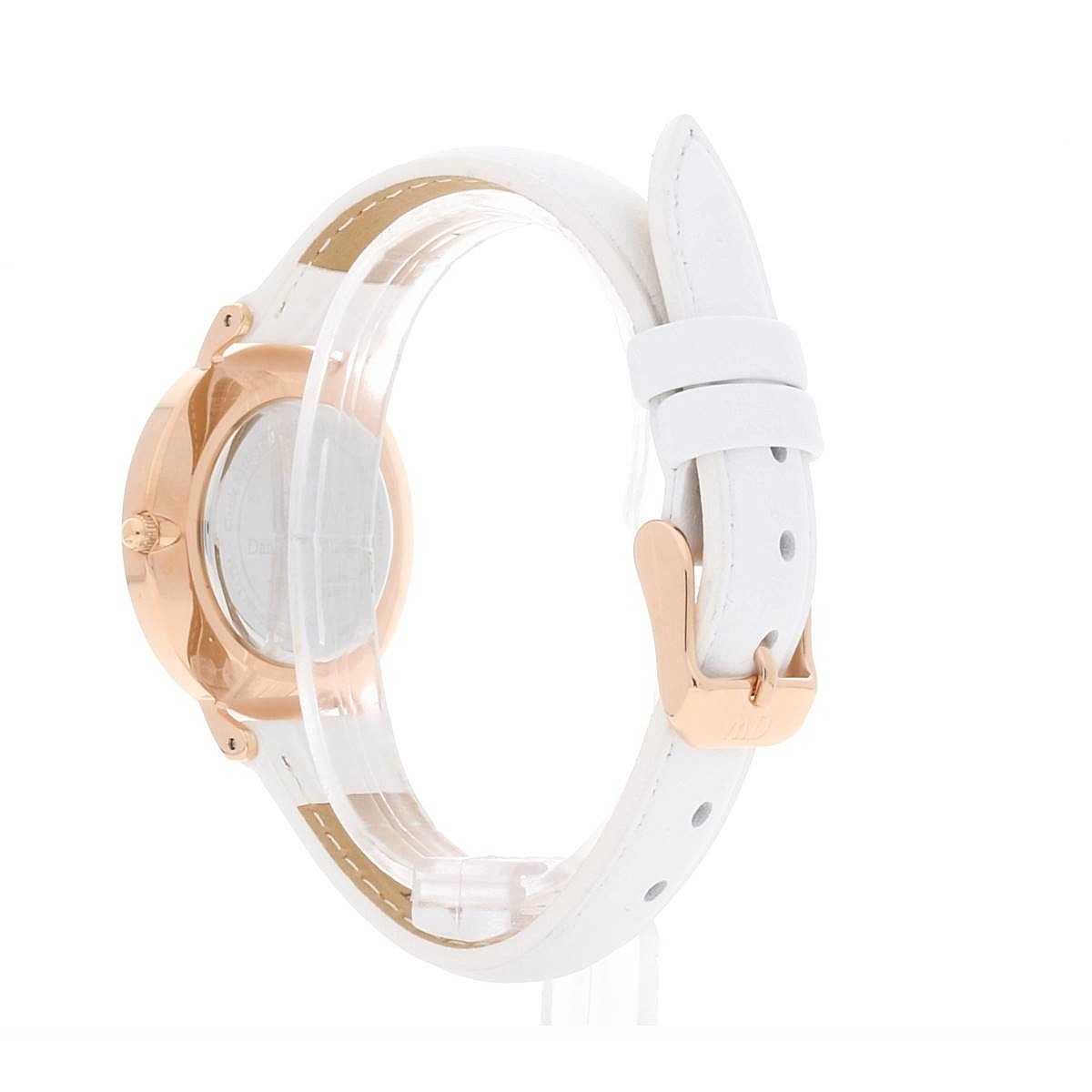 Daniel Wellington Petite Bondi 32mm Rose Gold Bezel White Genuine Leather Women's Watch - DW00100189