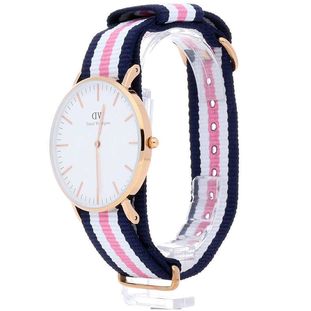 Daniel Wellington Southampton 36mm White Dial Tricolour Women's Watch - DW00100034