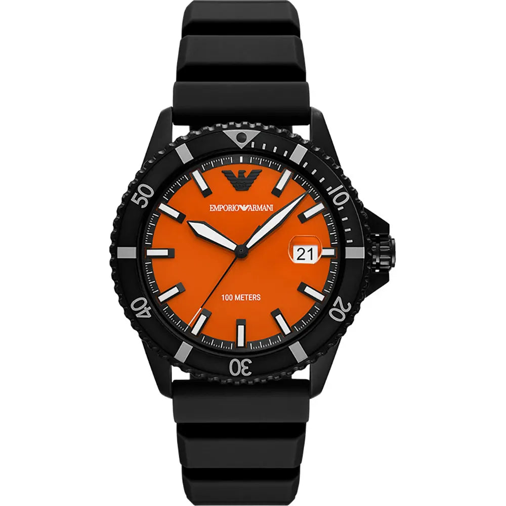 Emporio Armani Black Men's Watch - AR11684 AR11684 - Image 1