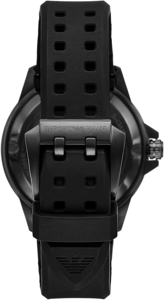 Emporio Armani Sea Explorer Automatic Black Silicone Watch ar60085 ar60085 - Image 4