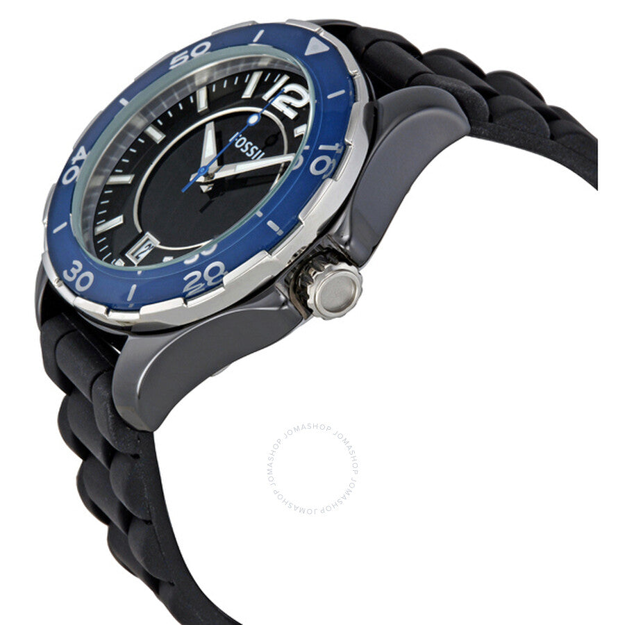 Fossil Black Dial Unisex Watch CE1036 - The Watches Men & Co #2