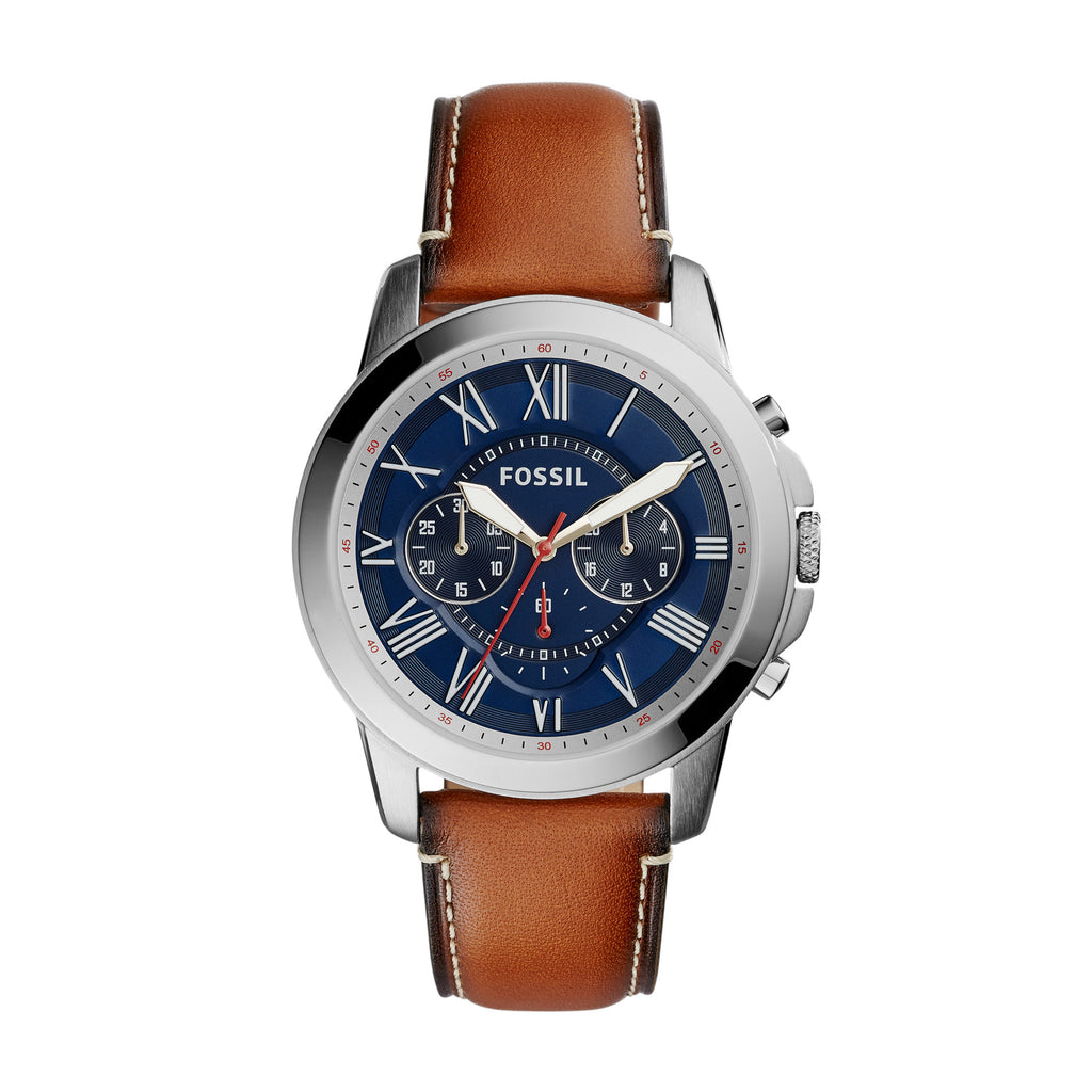 Fossil Grant Chronograph Navy Blue Dial Men’s Watch FS5210 - Watch