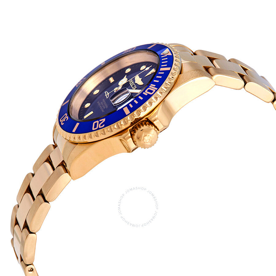 Invicta Pro Diver Gold-tone Blue Dial 40 mm Men's Watch 26974 - The Watches Men & Co #2