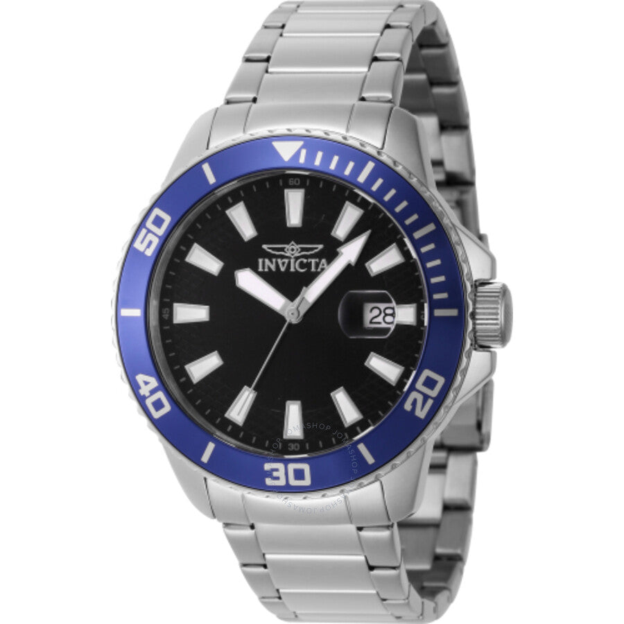Invicta Pro Diver Quartz Black Dial Men's Watch 46064 - The Watches Men & Co