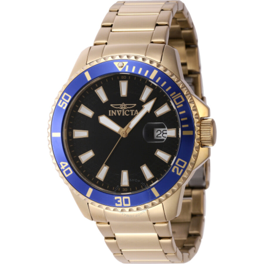 Invicta Pro Diver Quartz Black Dial Men's Watch 46139 - The Watches Men & Co
