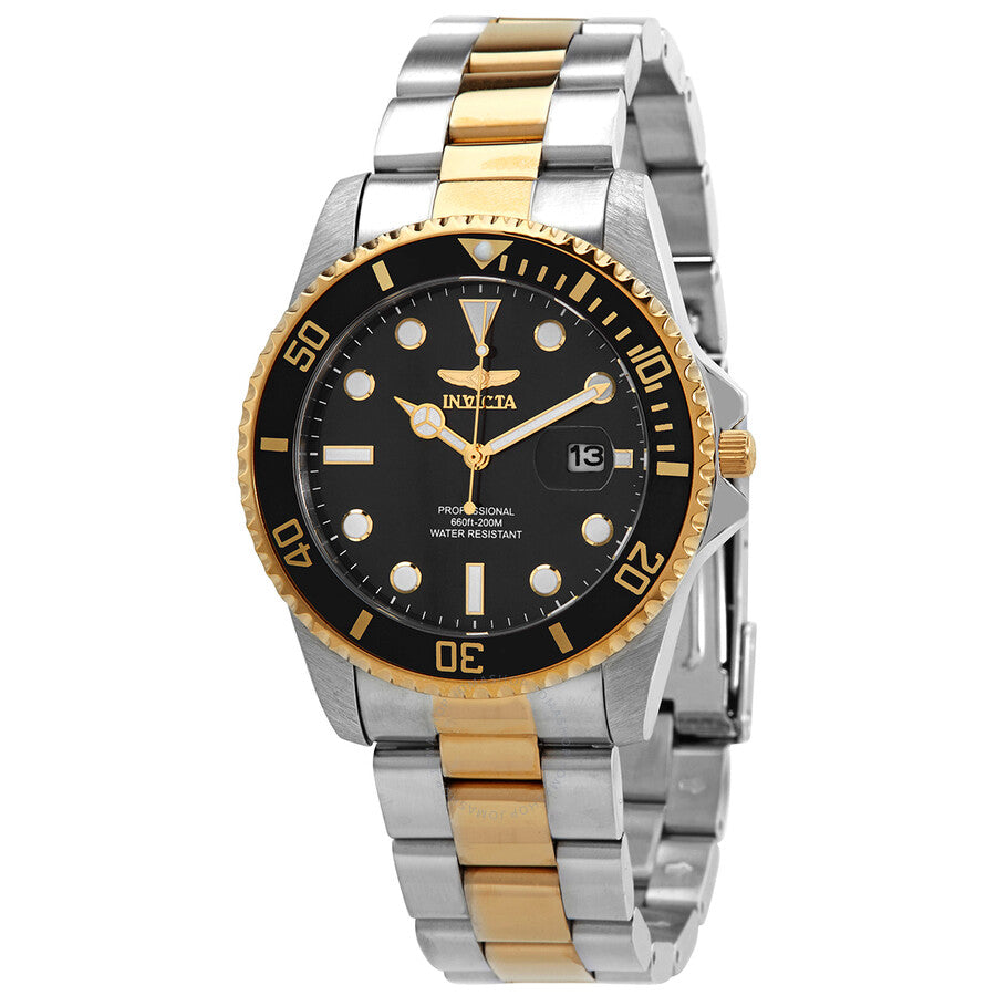 Invicta Pro Diver Quartz Black Dial Two-tone Men's Watch 33269 - The Watches Men & Co