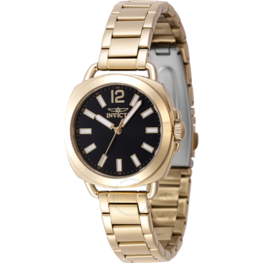 Invicta Wildflower Quartz Black Dial Ladies Watch 47326 - The Watches Men & Co