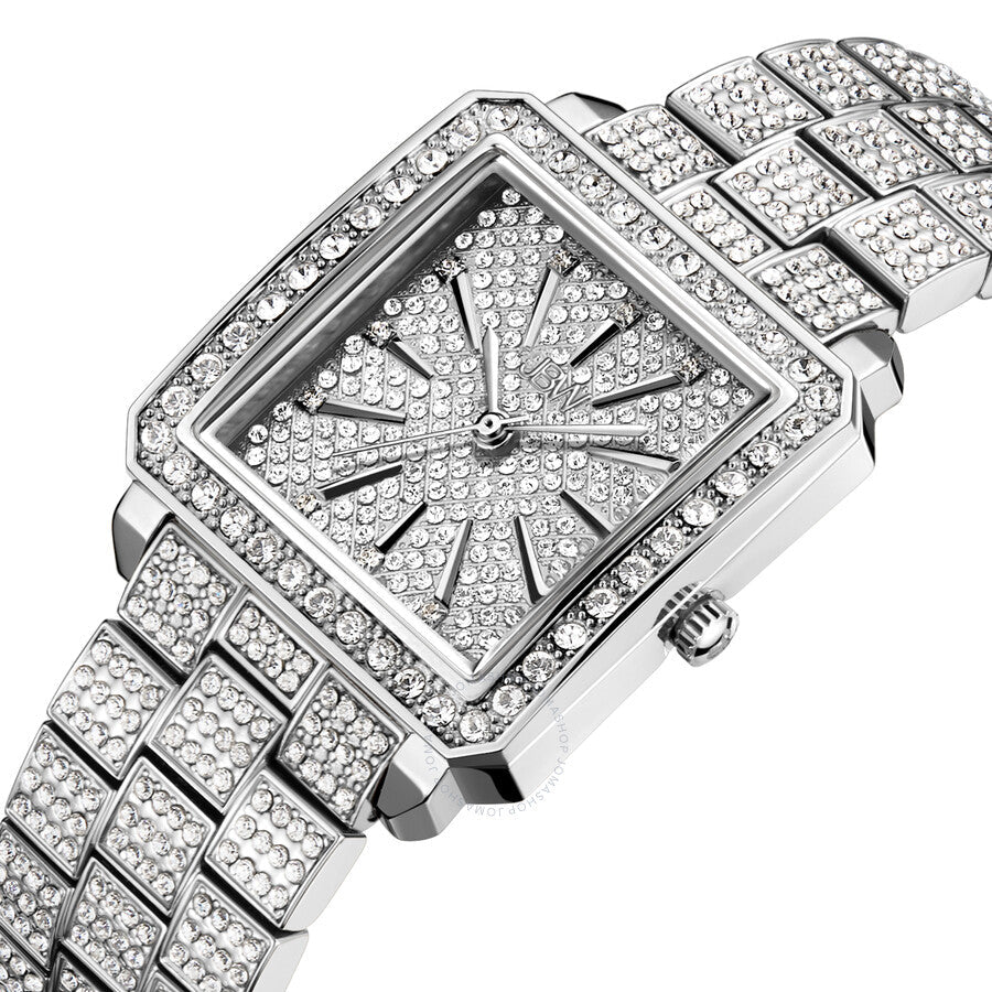JBW Cristal Quartz Diamond Crystal Silver Dial Ladies Watch J6386C - Dawson Watches #4