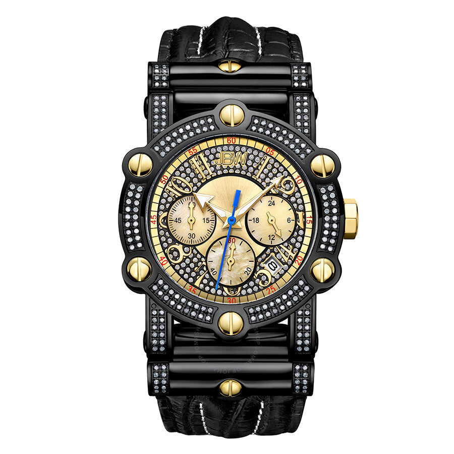JBW Men's 10 YR Anniversary Phantom 1.96 ctw Diamond & Chronograph Watch JB-6215-10B - Dawson Watches