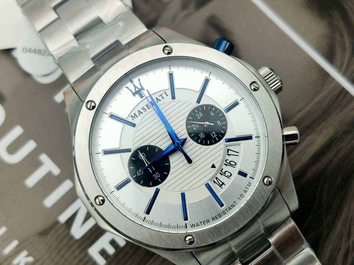 Maserati Circuito Chronograph Silver Dial Men’s Watch R8873627005 - Watch