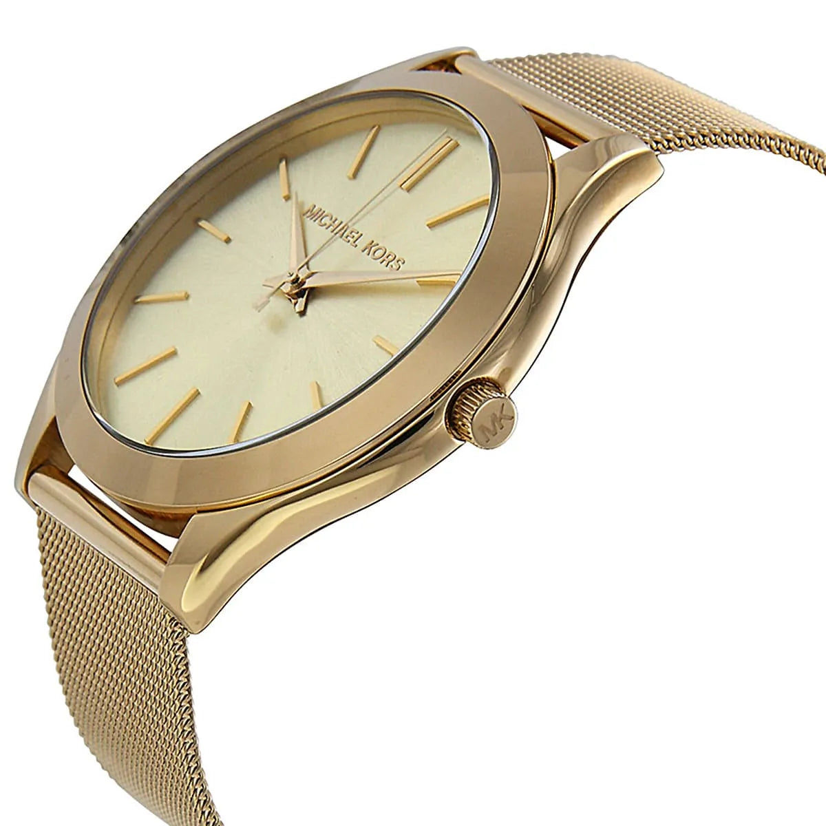 Michael Kors Slim Runway Gold Mesh Women's Watch - MK3282