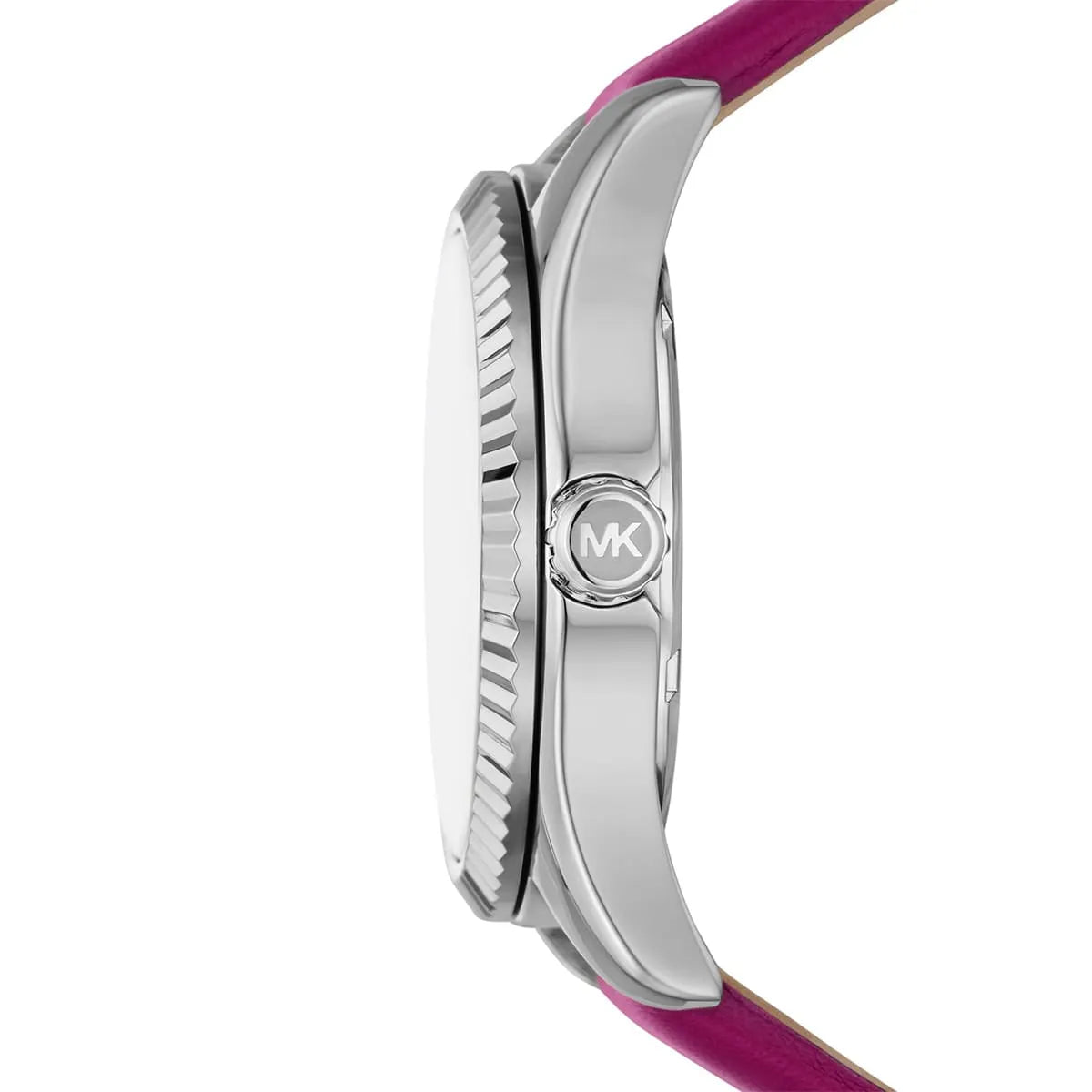 Michael Kors Lexington Silver-tone Pink Genuine Leather Women's Watch - MK4749