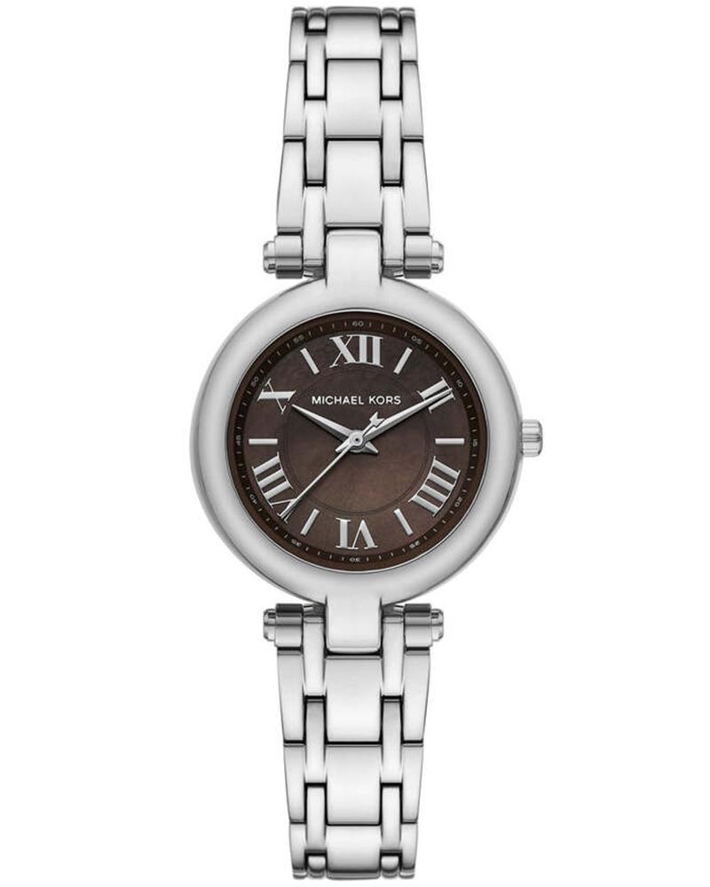 Michael Kors Laney Three-Hand Brown Dial Silver Women's Watch - MK4894