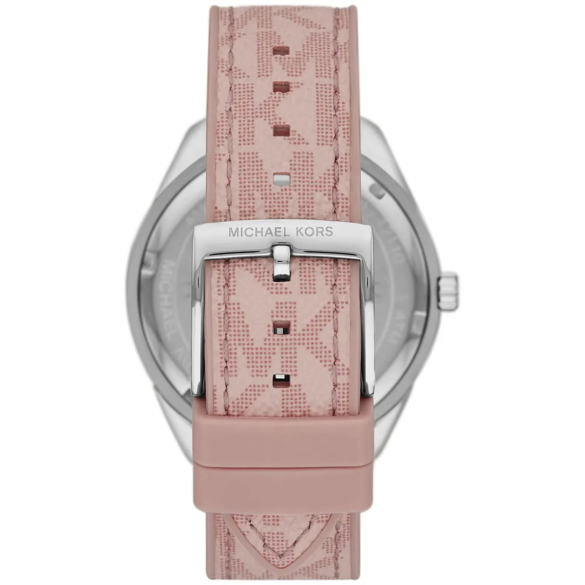 Michael Kors Jessa Multifunction Pink Silicone and Leather Strap Women's Watch - MK7206