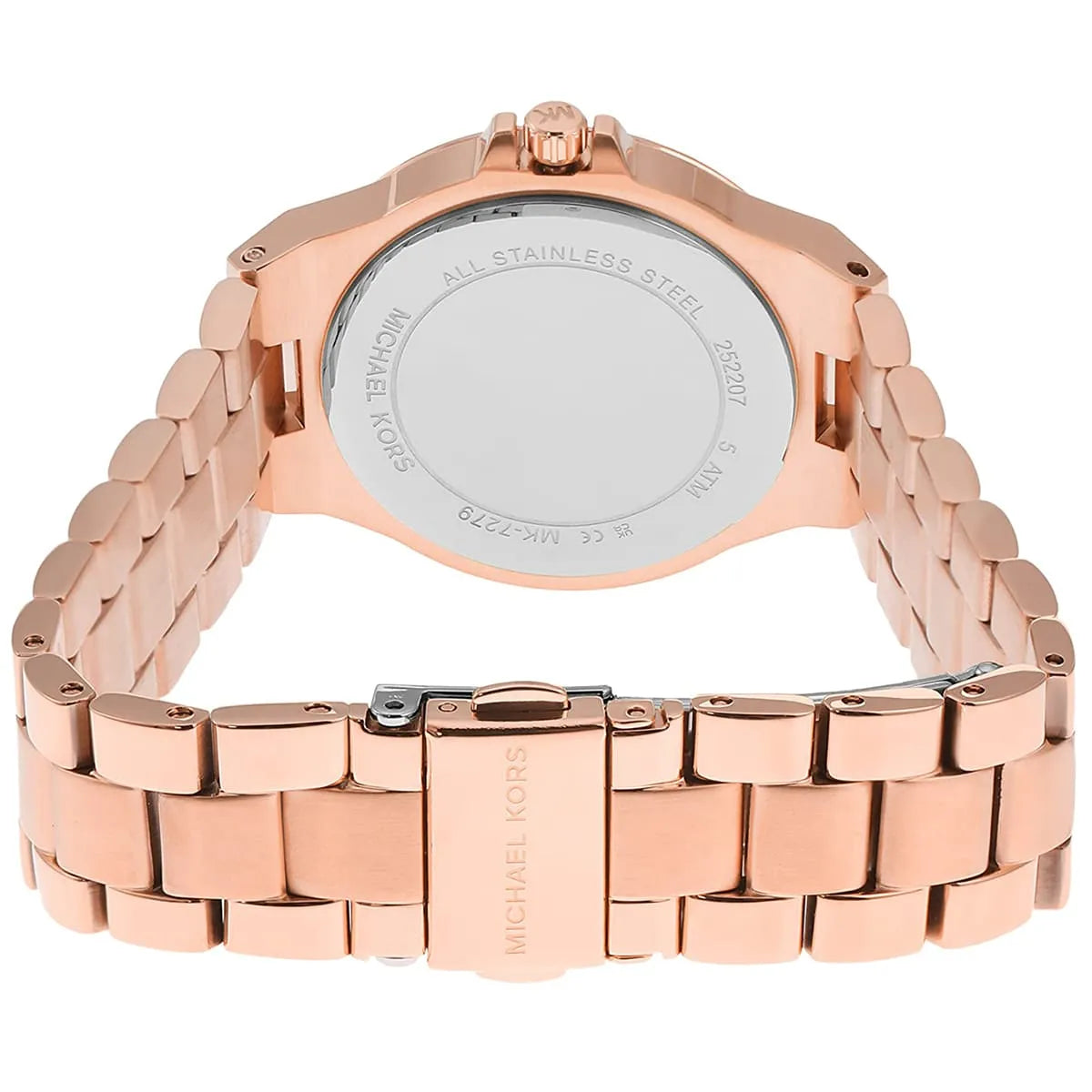 Michael Kors Mini-Lennox Pavé White Dial Rose gold Women's Watch - MK7279