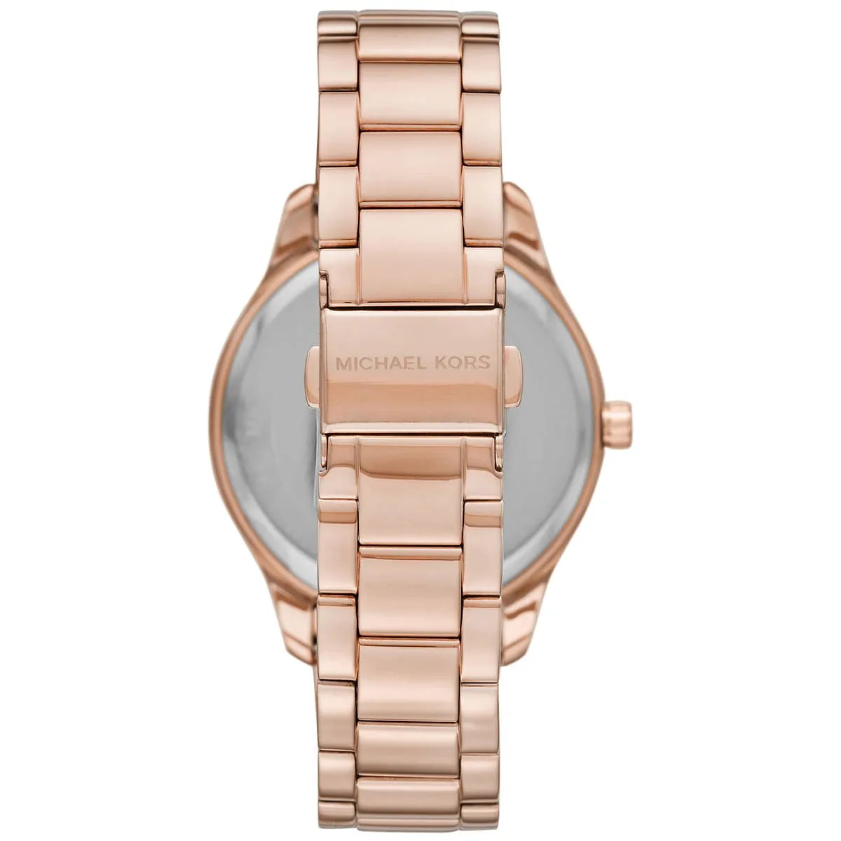 Michael Kors Layton Pavé Logo Rose Gold-Tone Women's Watch - MK7297