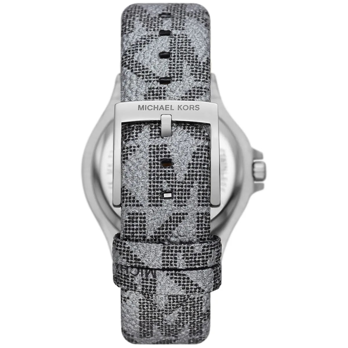 Michael Kors Lennox Pavé Black Dial Silver Genuine Leather Women's Watch - MK7309