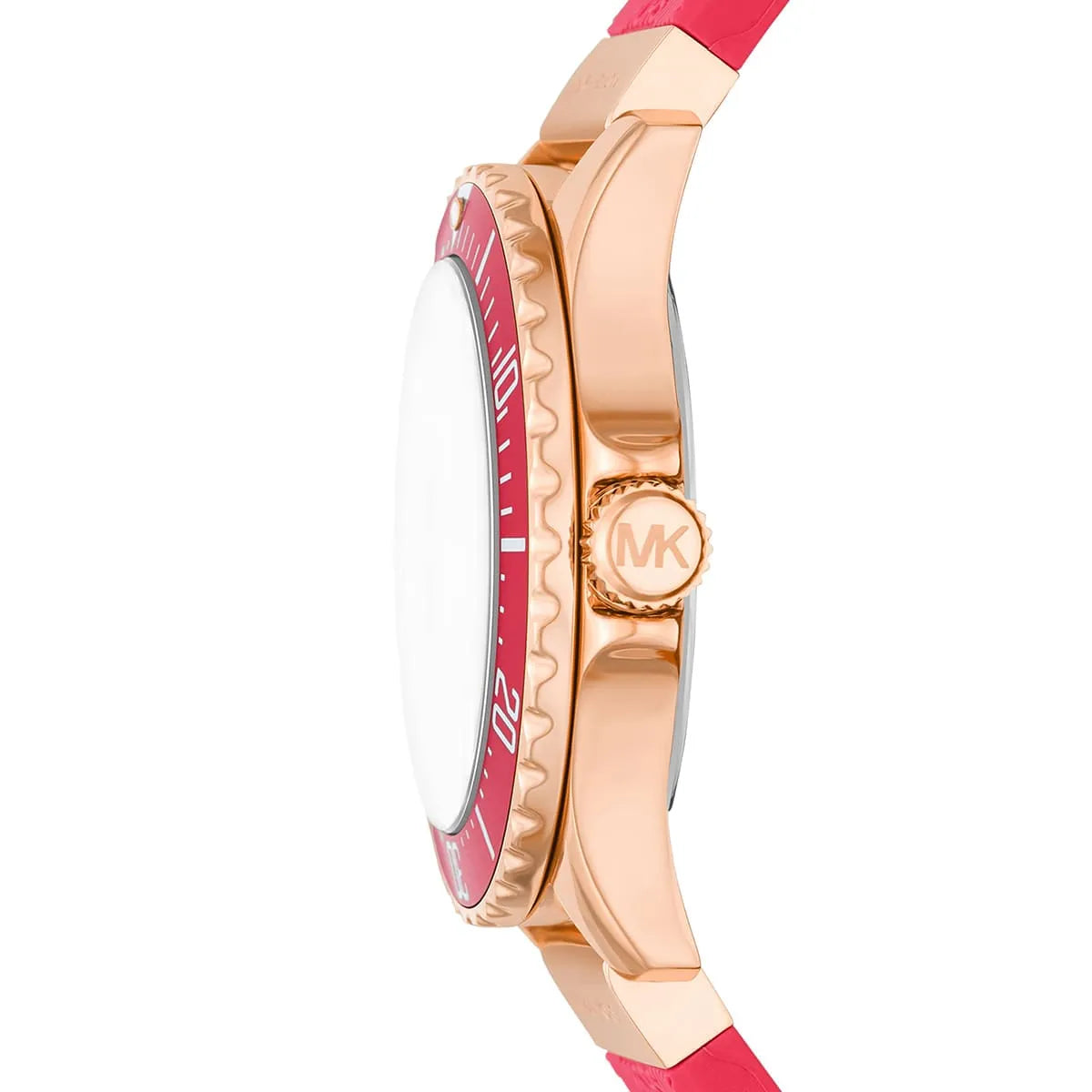 Michael Kors Everest Crystal-set Dial Pink Silicone Women's Watch - MK7359