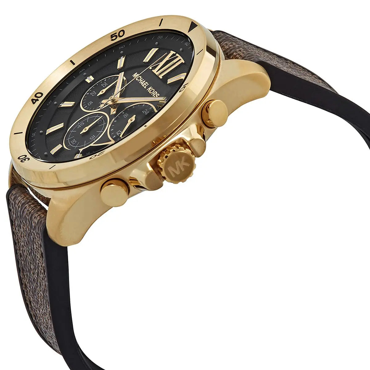 Michael Kors Oversized Brecken Logo and Gold-Tone Men's Watch - MK8849