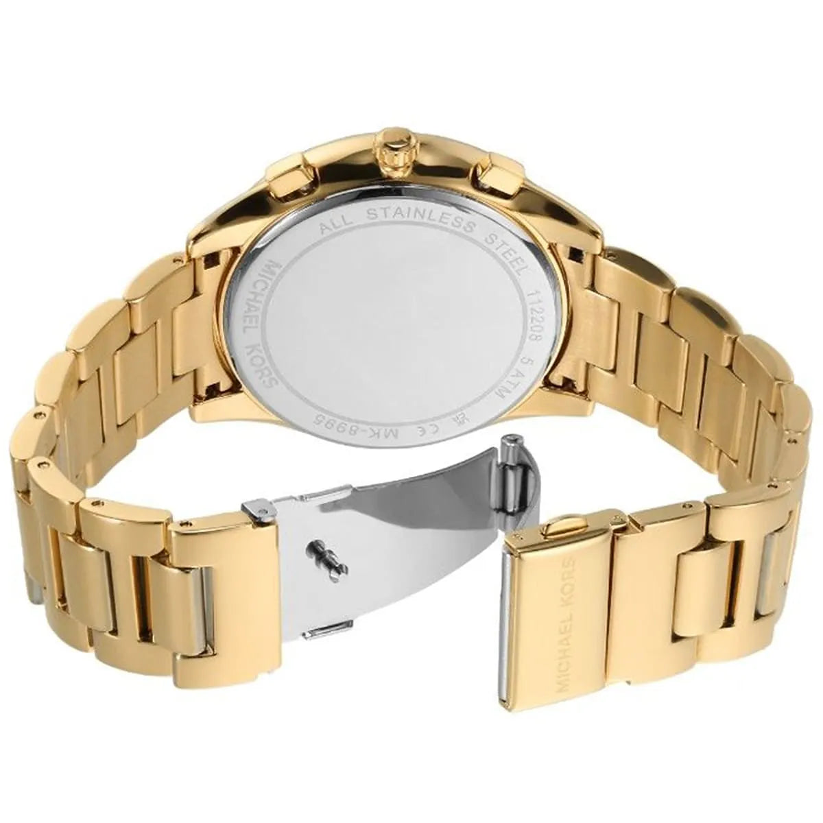Michael Kors Oversized Janelle Pavé Gold-Tone Men's Watch - MK8995