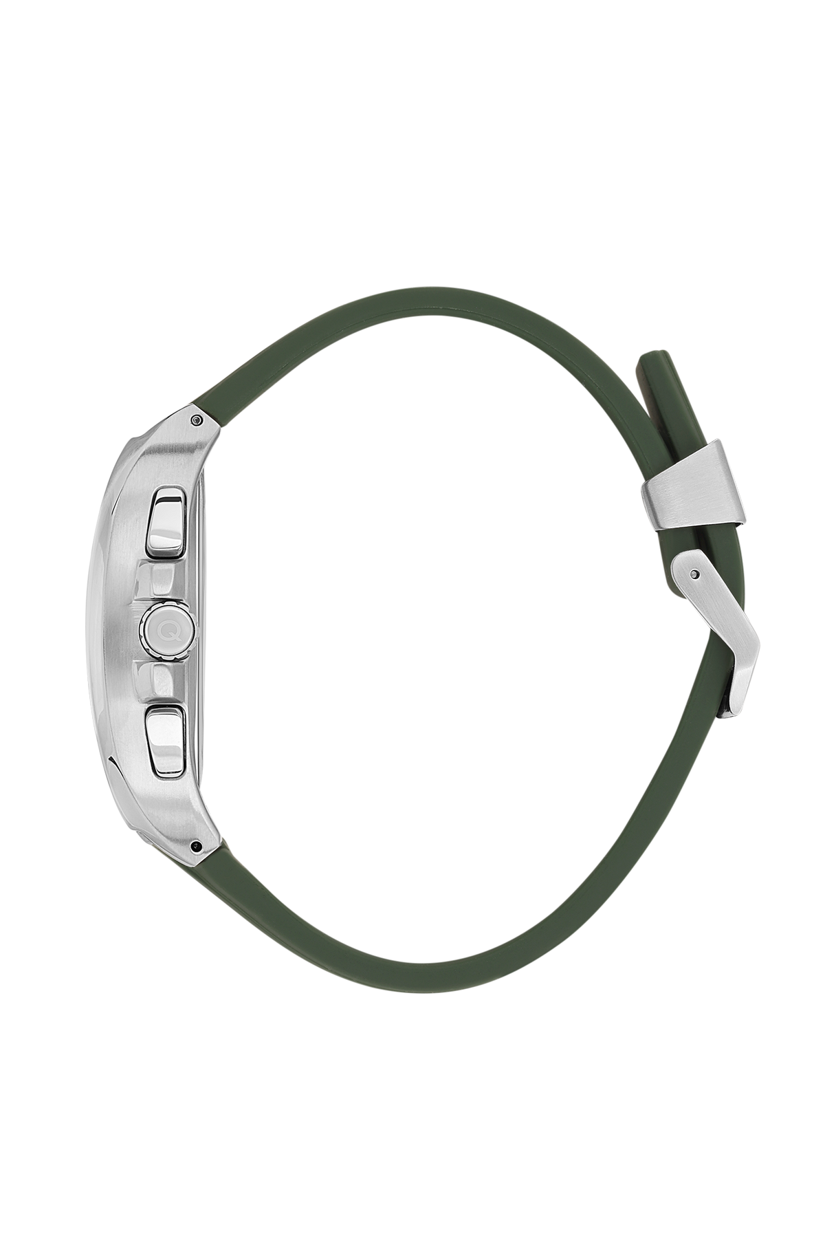 Quantum Men’s Green Chronograph Silicone Strap Watch – HNG997.375 - Watch