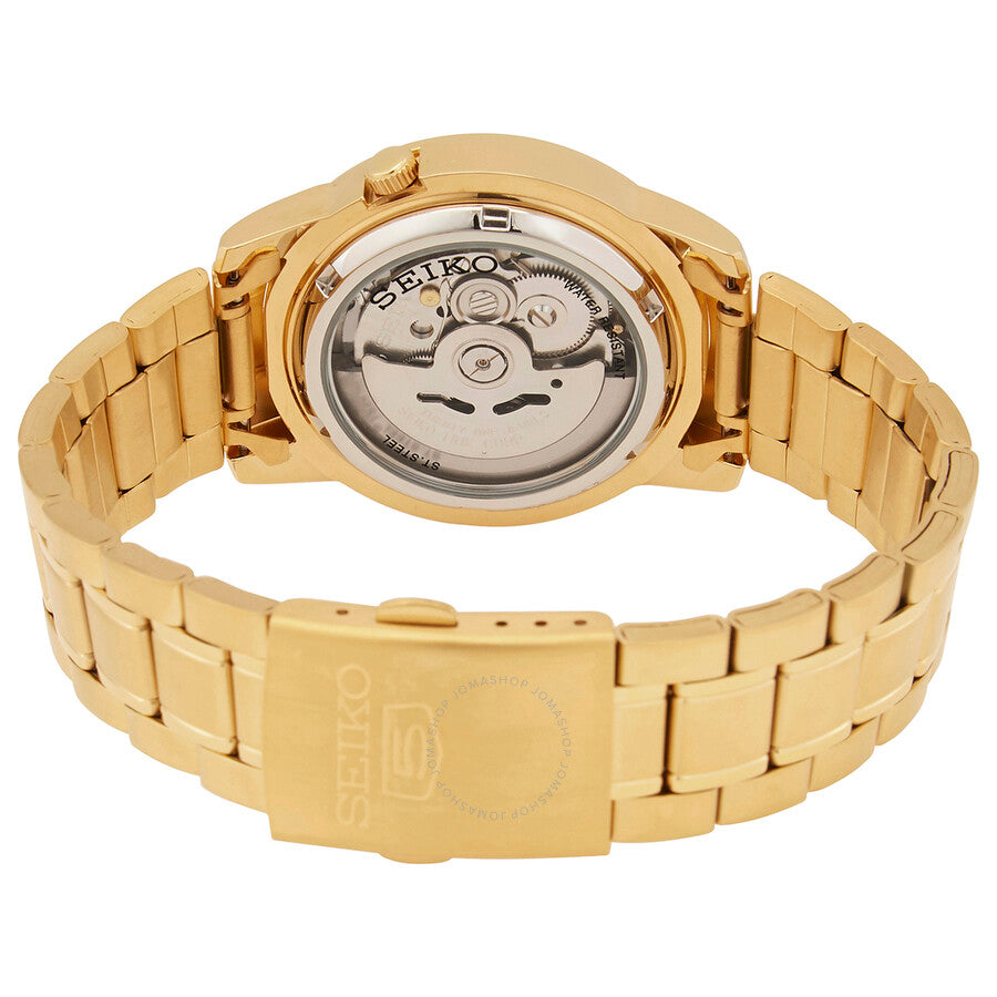 Seiko 5 Automatic Gold Dial Yellow Gold-tone Men's Watch SNKK20K1 - The Watches Men & Co #3