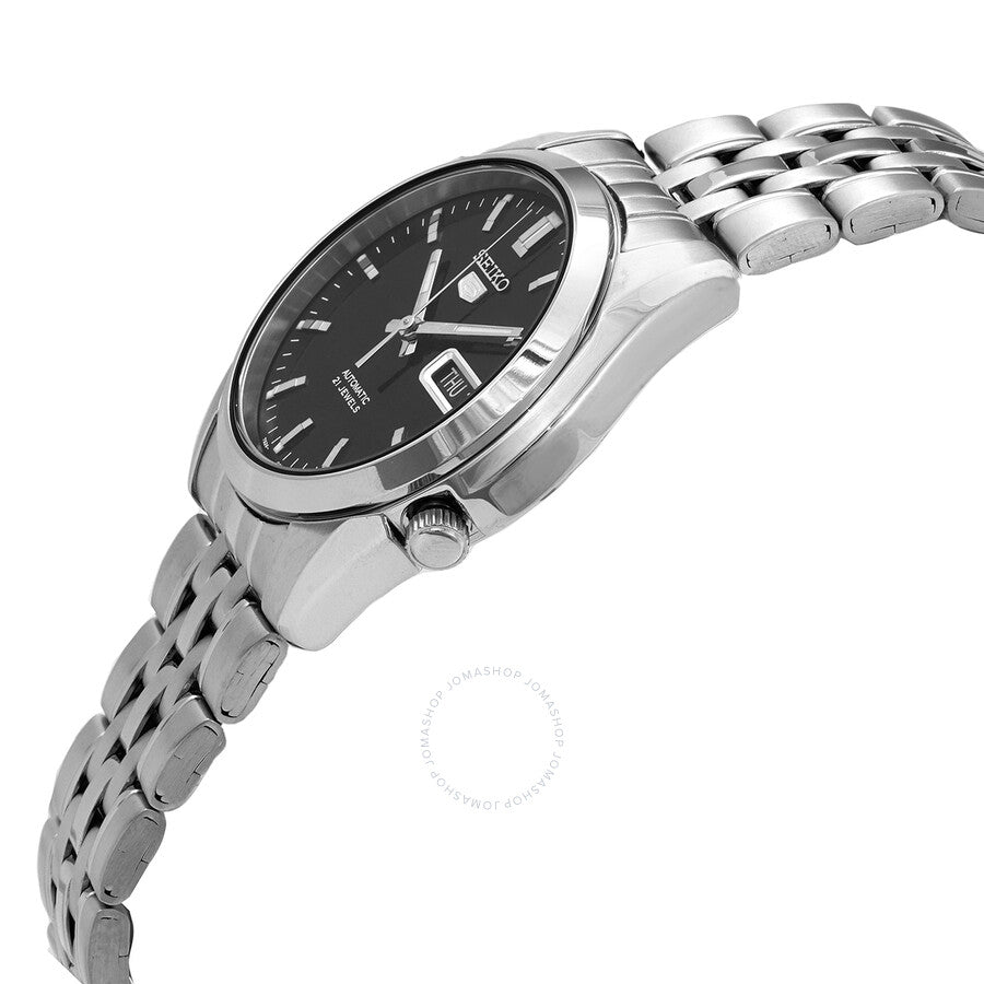 Seiko Automatic Black Dial Men's Watch SNK361K1 - The Watches Men & Co #2