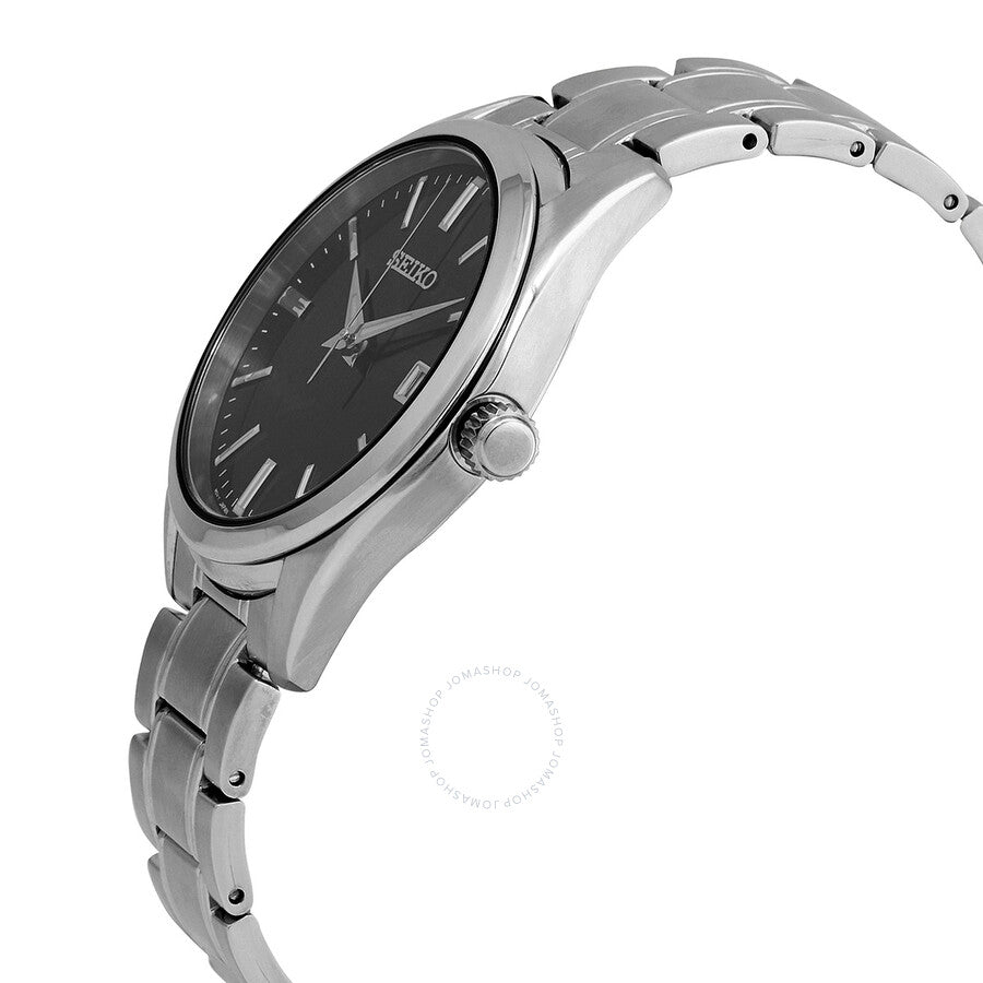 Seiko Essentials Quartz Black Dial Men's Watch SUR311 - The Watches Men & Co #2