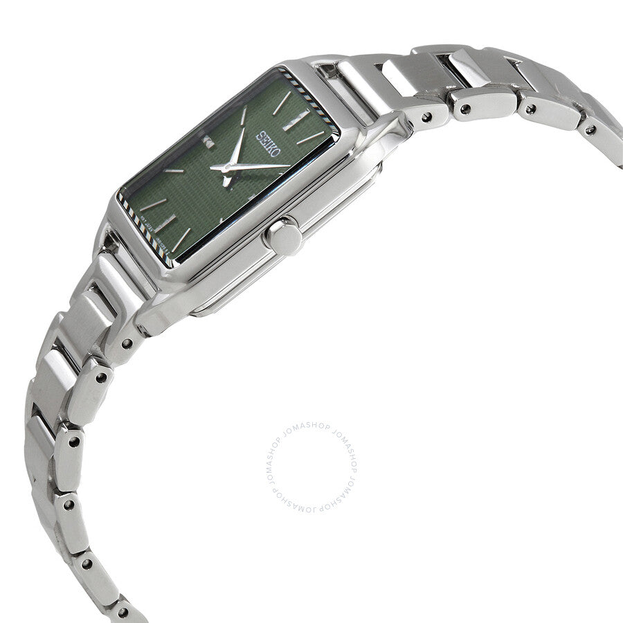 Seiko Essentials Quartz Green Dial Ladies Watch SWR075P1 - The Watches Men & Co #2