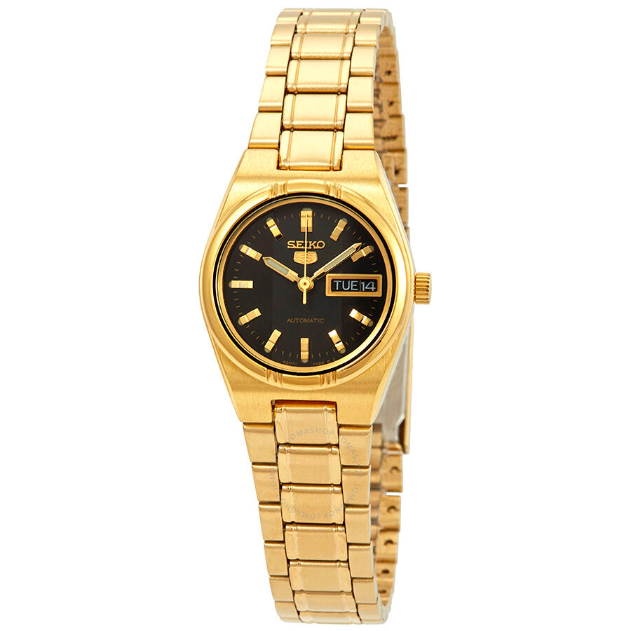 Seiko Series 5 Automatic Black Dial Ladies Watch SYM602 - The Watches Men & Co