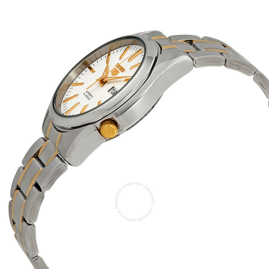 Seiko Series 5 Automatic White Dial Men's Watch SNKL47 - The Watches Men & Co #2