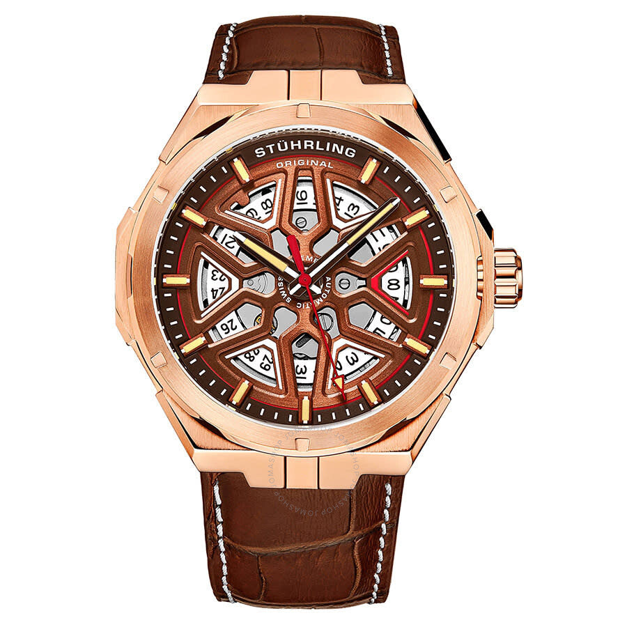 Stuhrling Original Legacy Automatic Brown Dial Men's Watch M13482 - Dawson Watches