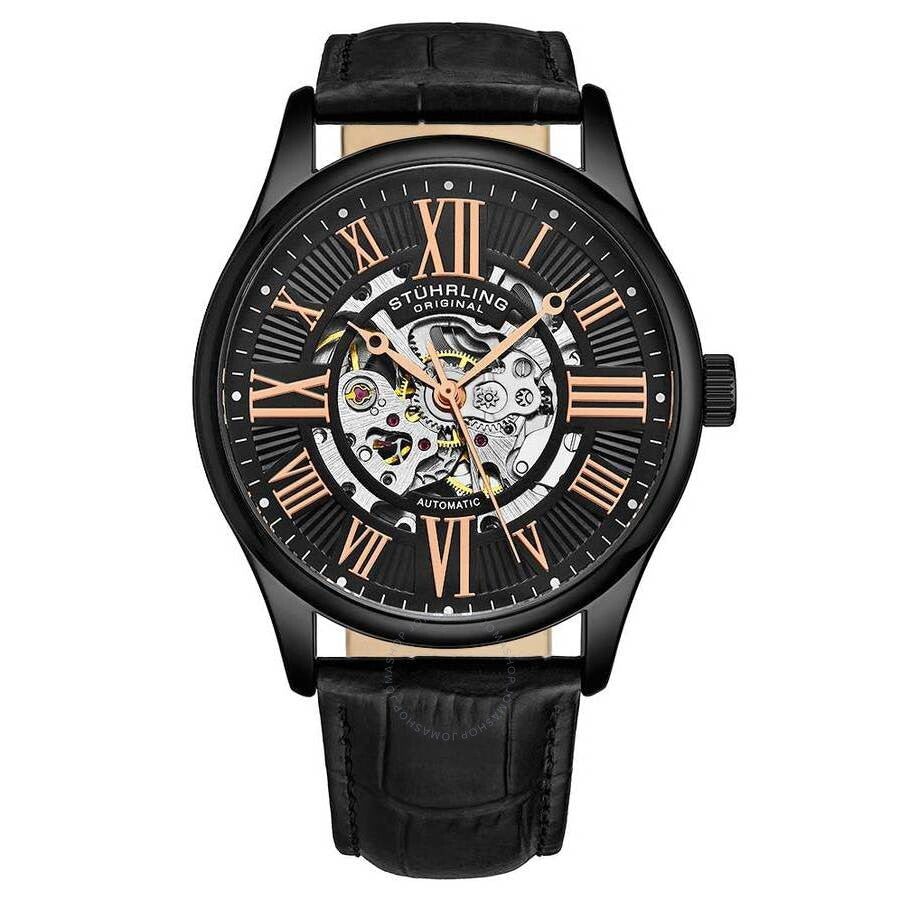 Stuhrling Original Legacy Black Dial Men's Watch M15728 - Dawson Watches