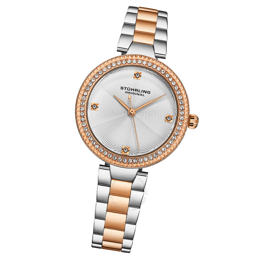 Stuhrling Original Symphony Quartz Silver Dial Ladies Watch M18004 - Dawson Watches #2
