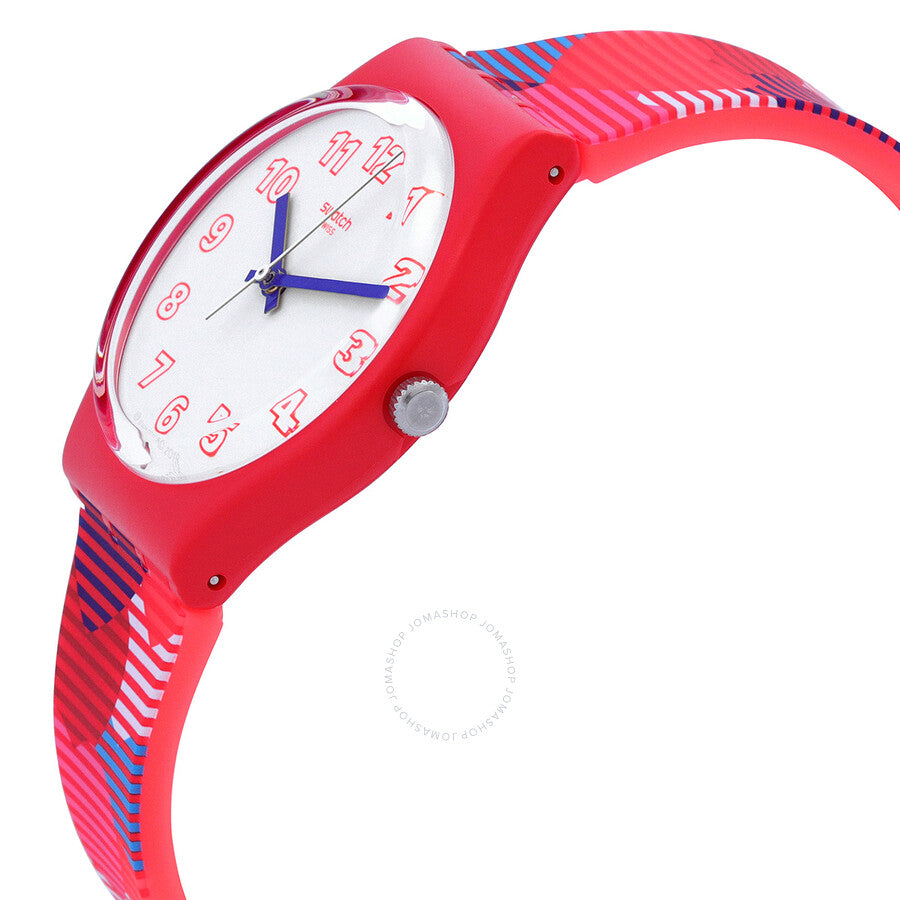 Swatch Heart Lots Quartz White Dial Ladies Watch GR182 - Dawson Watches #2