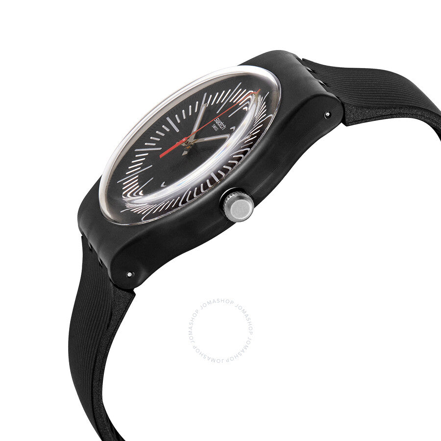 Swatch INTERCYDERAL Quartz Black Dial Men's Watch SUOB178 - Dawson Watches #2