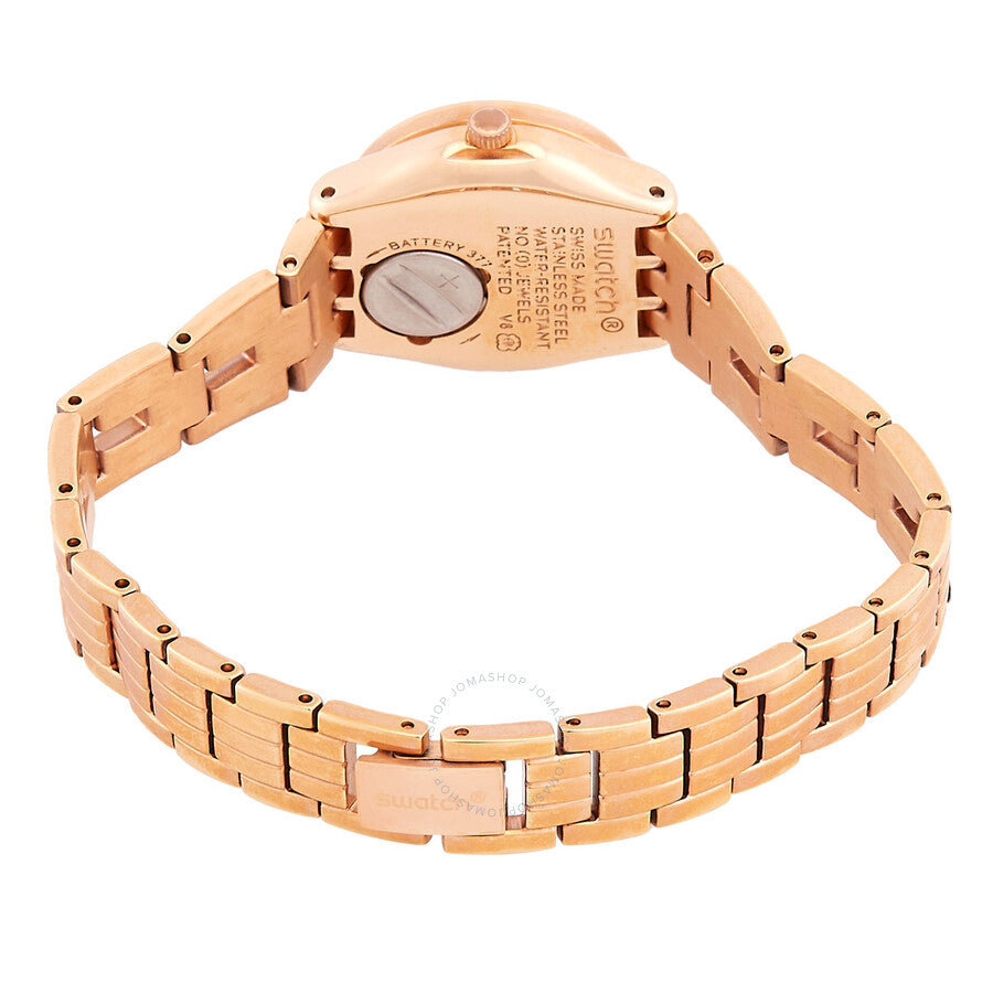 Swatch Kiroyal Quartz Rose Gold Dial Ladies Watch YSG154G - Dawson Watches #3