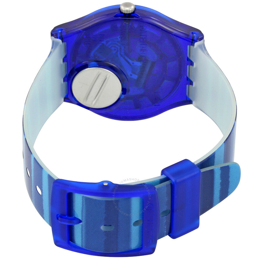 Swatch Linajola Blue Dial Blue Plastic Unisex Watch GN237 - Dawson Watches #3