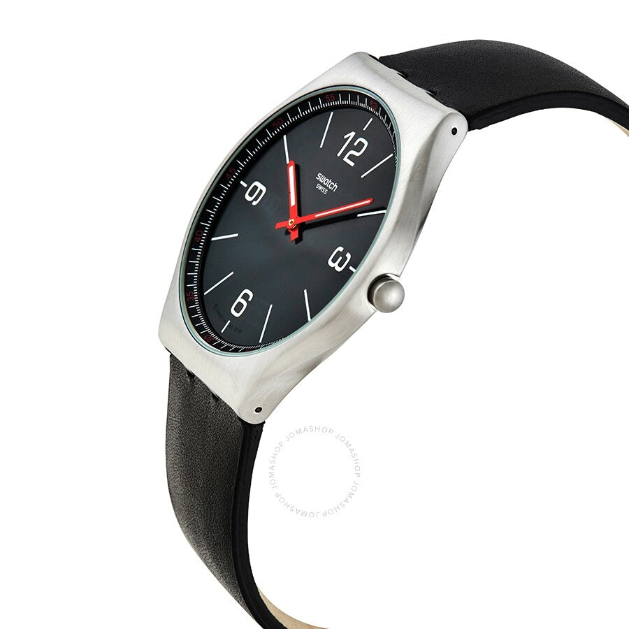 Swatch SKINBLACK Quartz Black Dial Men's Watch SS07S100 - Dawson Watches #2