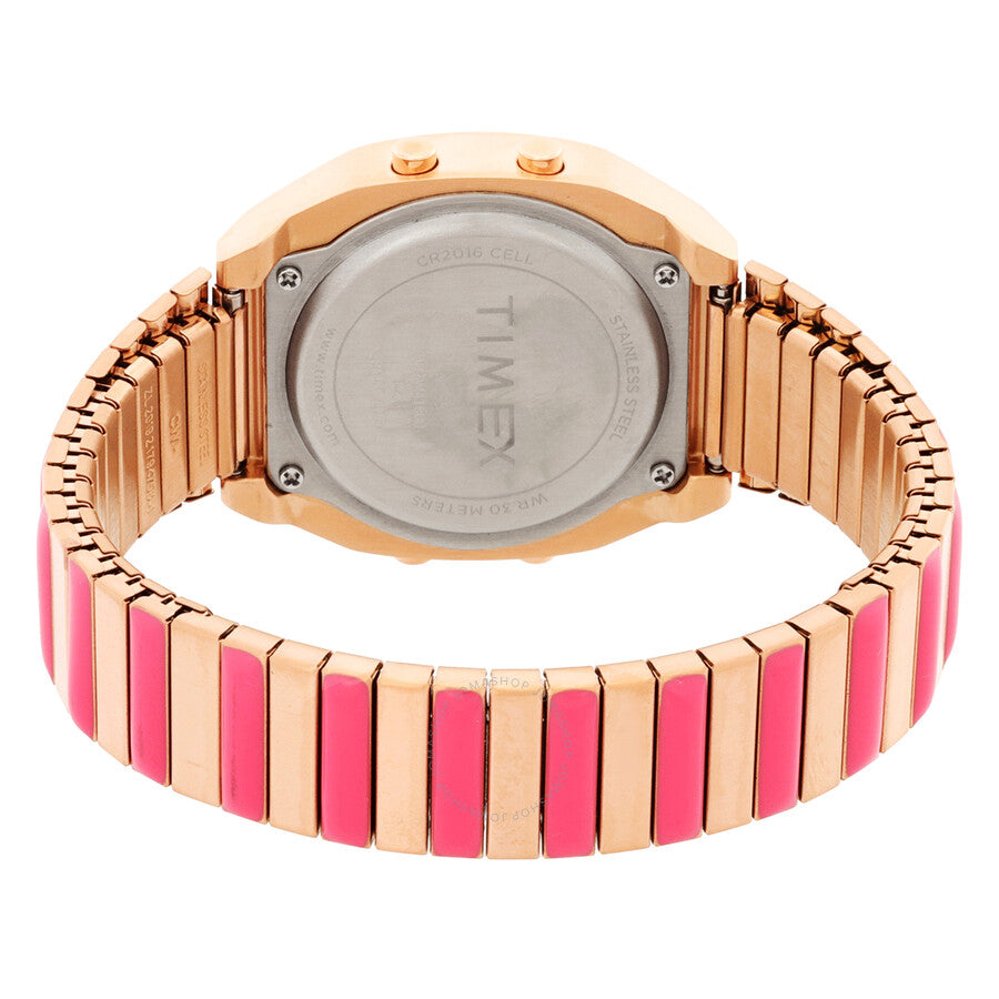 Timex 80 Quartz Digital Pink Dial Expansion Band Ladies Watch TW2W41600 - Dawson Watches #3