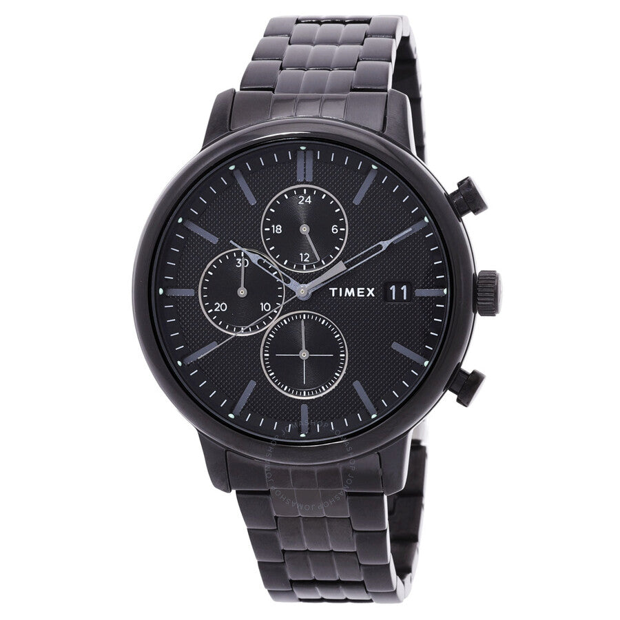 Timex Chicago Chronograph Quartz Black Dial Men's Watch TW2W13400 - Dawson Watches