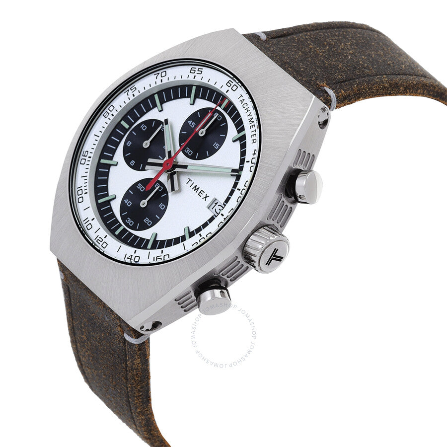 Timex Legacy Tonneau Chronograph Quartz Silver Dial Men's Watch TW2W50100 - Dawson Watches #2