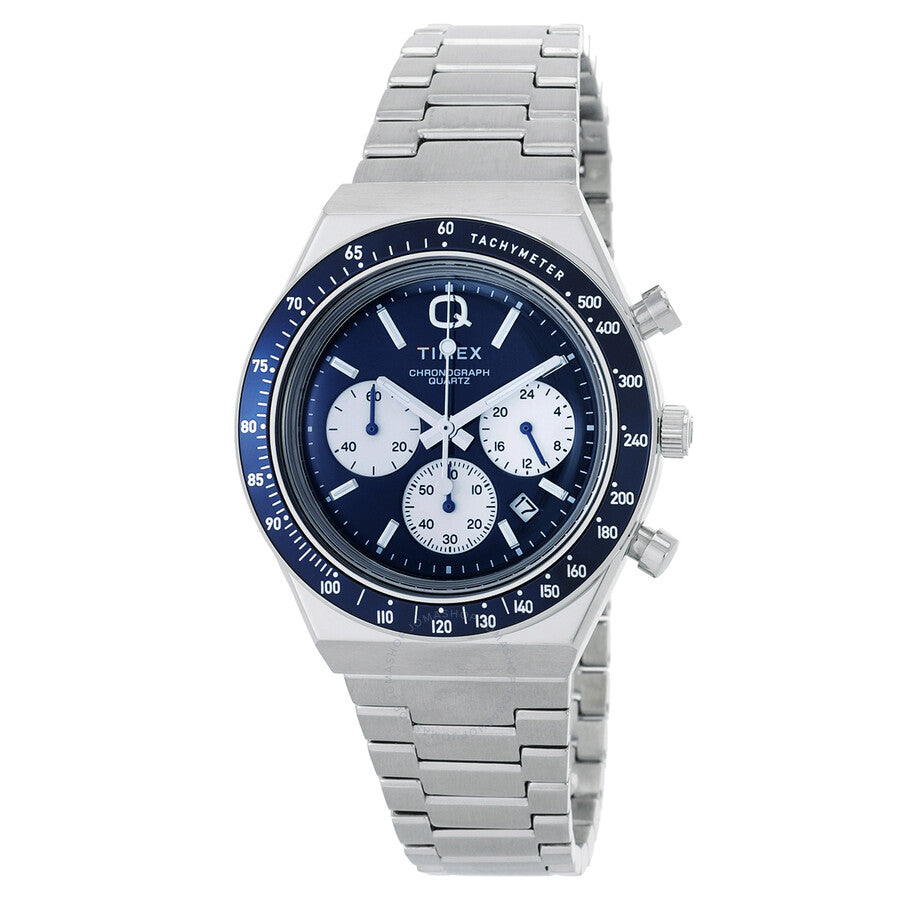 Timex Q Timex Chronograph Quartz Blue Dial Men's Watch TW2W51600 - Dawson Watches